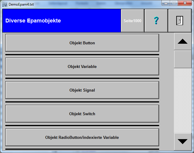 Sample-scrollist